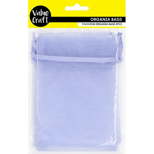 Lavender Colour Small Organza Gift Bags